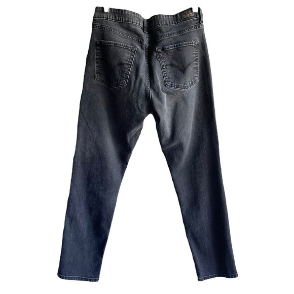 Levis Mid Rise Skinny Jeans Black Charcoal Wash Womens Size 12 Stretch - Picture 6 of 8